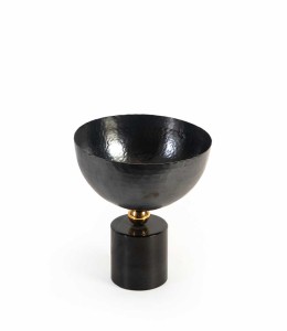 Coper Bowl Pot With Marble Base Small 