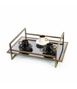 Black and White 6-Person Tea Set