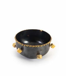 Coper with Gold Touch Bowl Small 