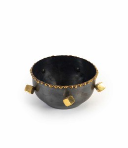 Coper with Gold Touch Bowl Large