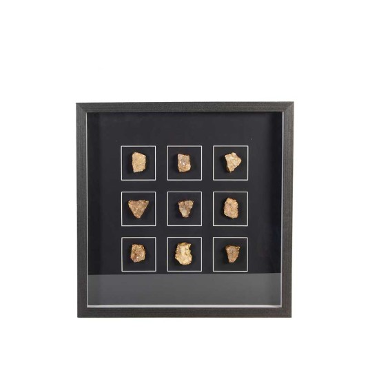 Wall Frame Black 9 Natural Stone Painting