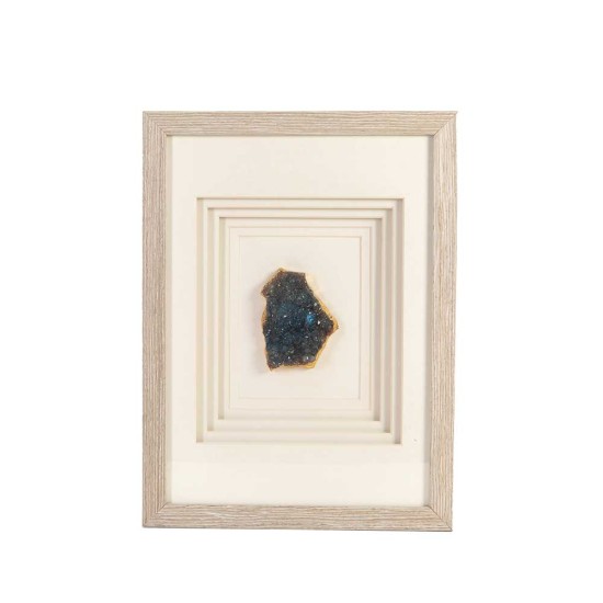 Wall Frame Blue Natural Stone Painting