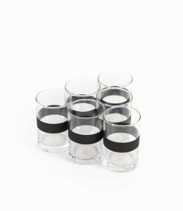 Dark Coffee Water Glass Set of 6 