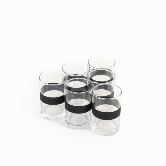 Dark Coffee Water Glass Set of 6 