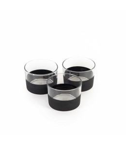 Dark Glass Bowl Set of 3