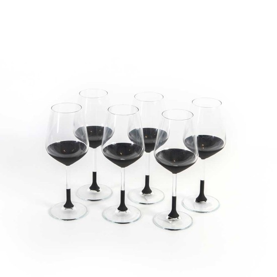 Dark Wine Glass Set of 6 