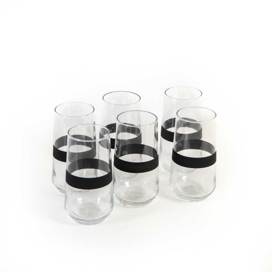 Dark Soft Drink Glass Set of 6