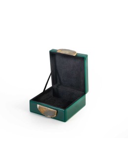 Green Square Glass Jewelry Box (17cm*8cm)