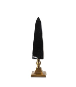 Standing Stone Marble Black With Brass Leg 