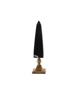 Standing Stone Marble Black With Brass Leg 