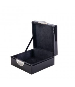 Black square glass jewelry box (22cm*11cm)