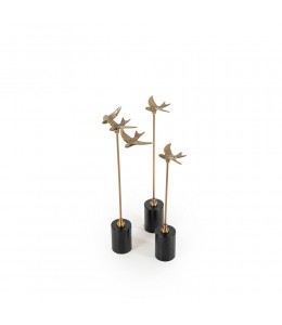 Brass bird 3 pieces set 