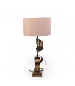 Brass spring wide table lamp