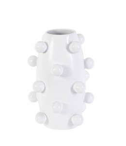 Ceramic vase large white 