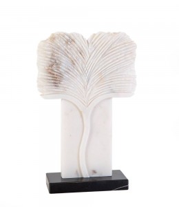 Hand craft white marble tree large 