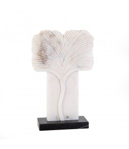 Hand craft white marble tree large 