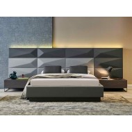 HEXA 180x200 Bed and 2 night stands w/ LED LIGHTS (MADE: TURKEY)