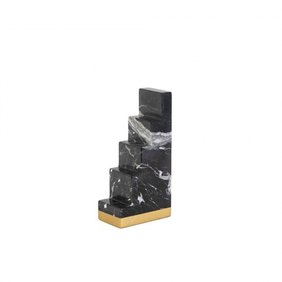 Pyramids marble book Ends