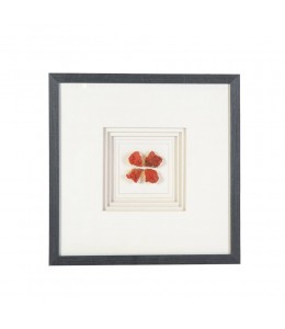 Wall frame orange natural stone painting